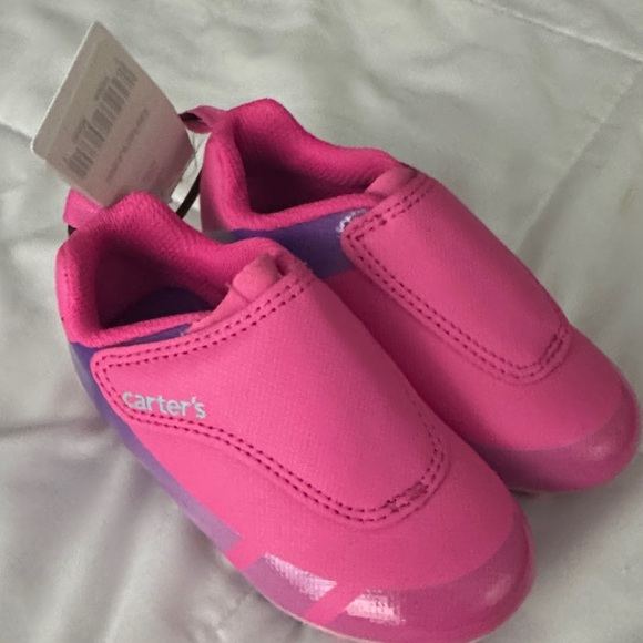 Carter's Vibrant Pink Kids Sneakers - Picture 1 of 4